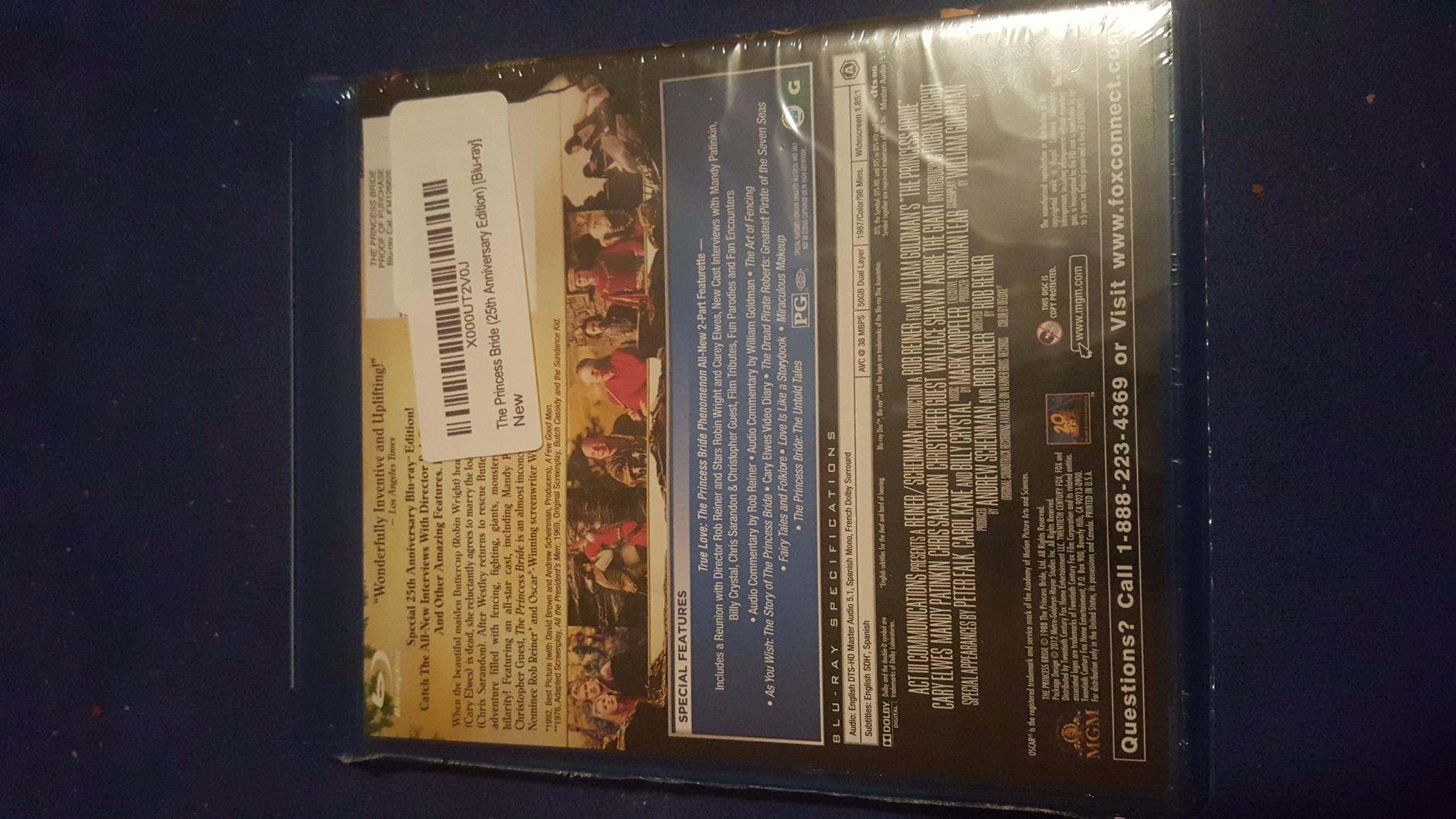 The Princess Bride (25th Anniversary Edition) [Blu-ray] customer photo 1