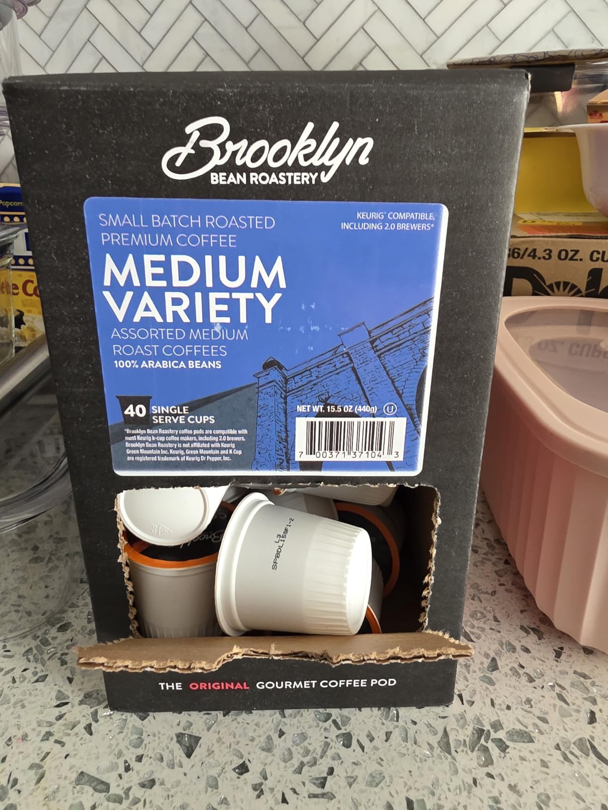 Brooklyn Beans Coffee Pods, Medium Roast Gourmet Variety Pack - Compatible with Keurig K Cup Brewers, 40 Count customer photo 1