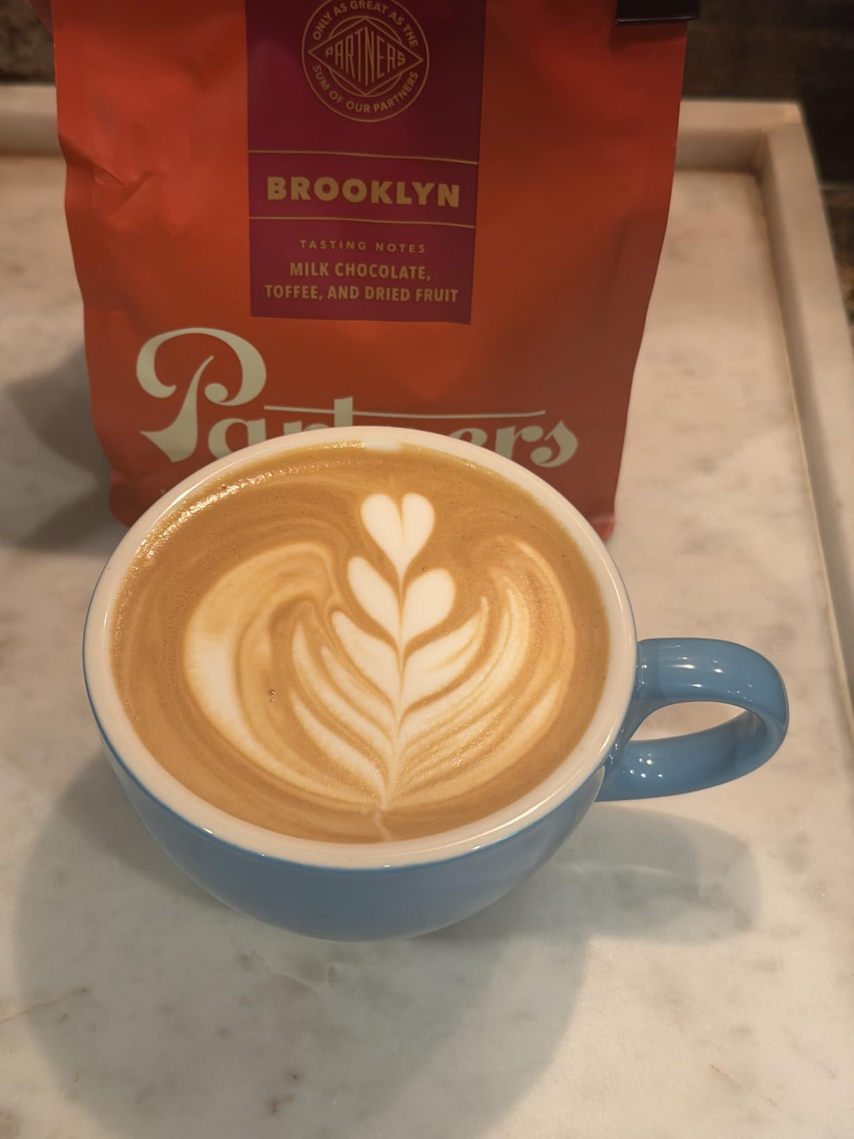 Partners Coffee Roasters Brooklyn Medium Roast Whole Bean Coffee, 12oz - Hand Roasted in NYC customer photo 2