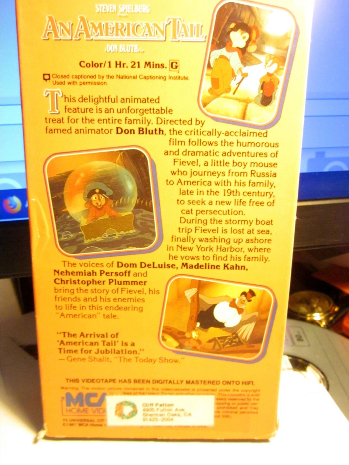An American Tail [Blu-ray] customer photo 2