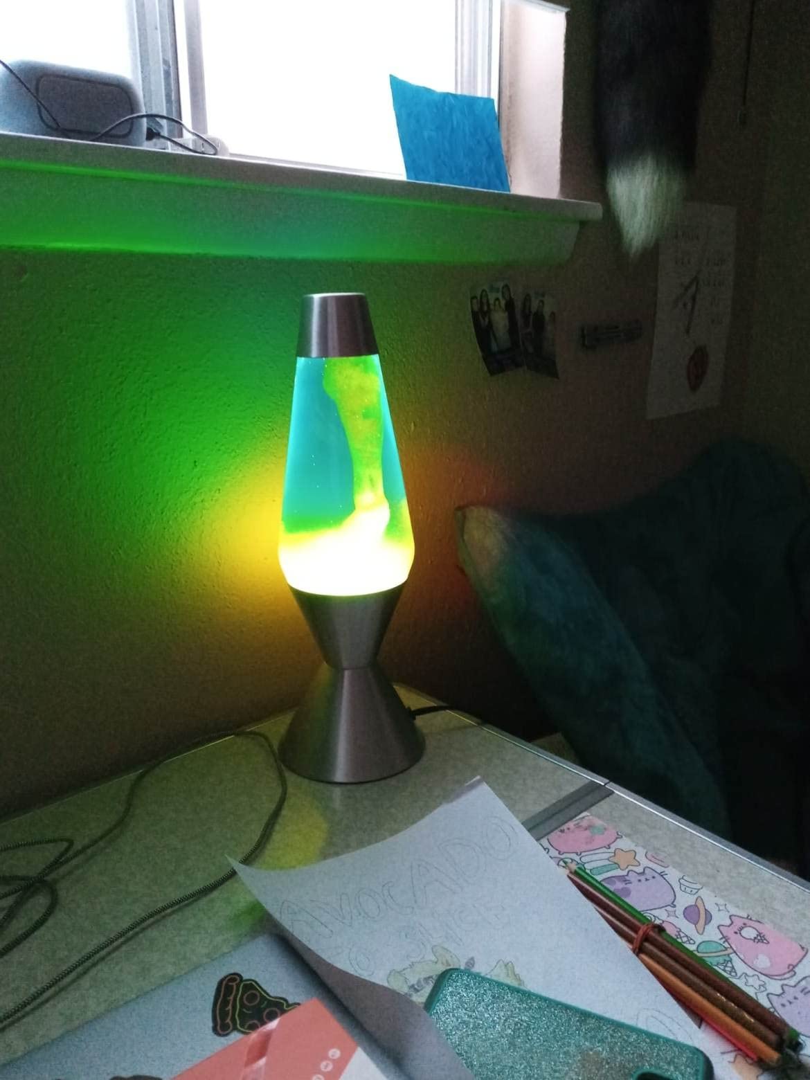 Lava Lite 5224 Lava Lamp, 52-ounce, Yellow/Blue/Silver customer photo 2
