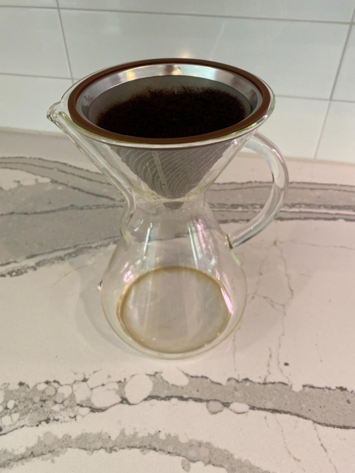Pour-Over Glass Coffeemaker - Glass Handle Series - 8-Cup - Exclusive Packaging customer photo 1