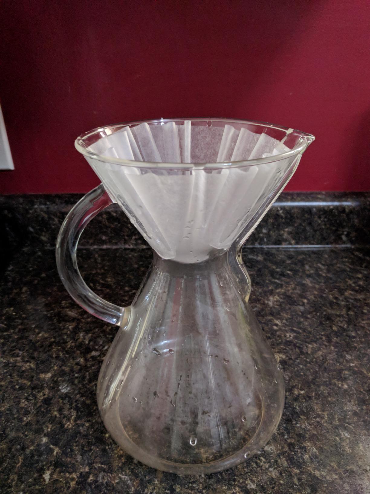 Pour-Over Glass Coffeemaker - Glass Handle Series - 10-Cup - Exclusive Packaging customer photo 2