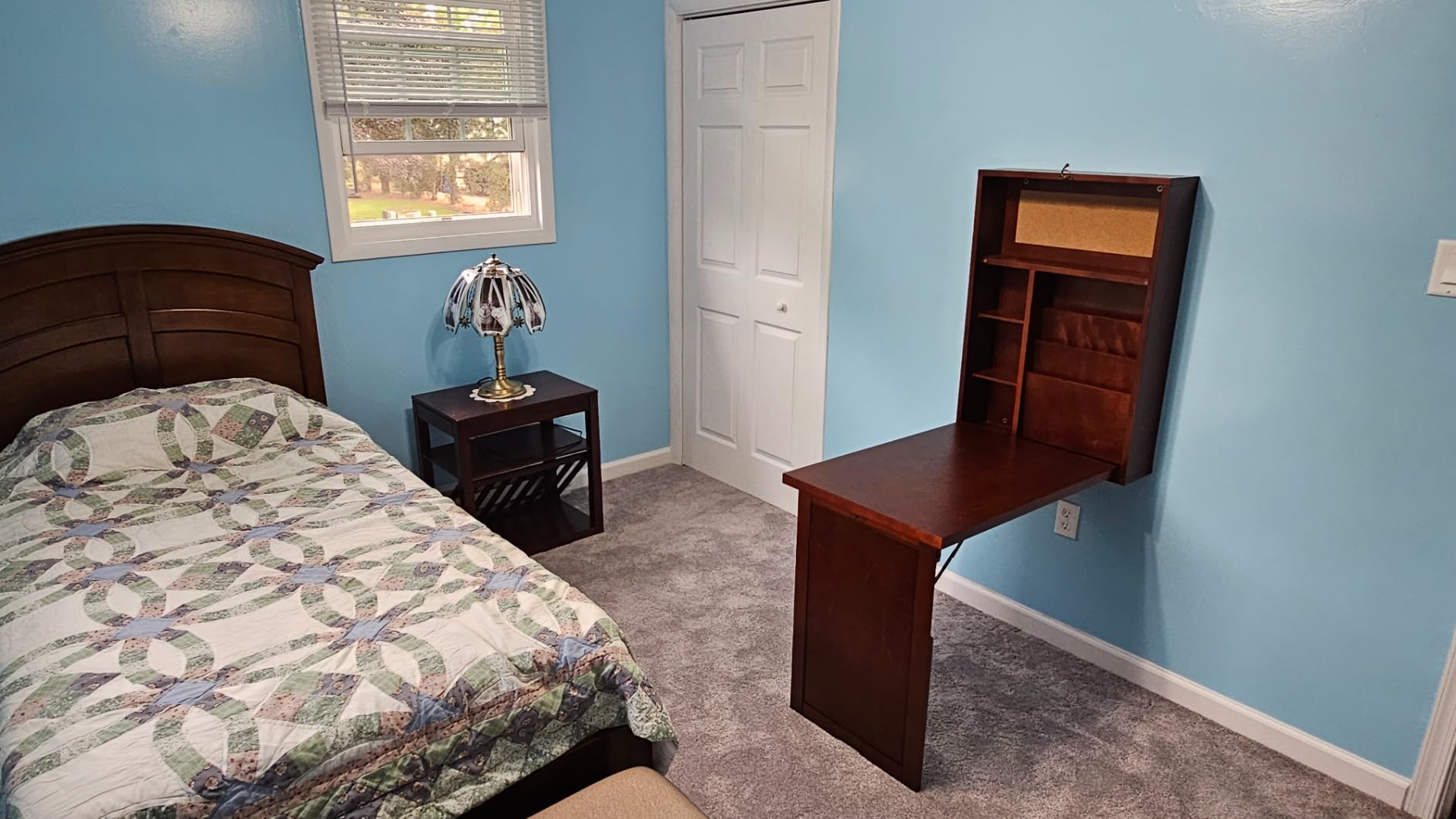 SEI Furniture - Minford Fold-out Convertible Desk - Black - Transitional Design, Black Finish - Fully Assembled - Ideal for Home Office, Bedroom (HO9291) customer photo 1