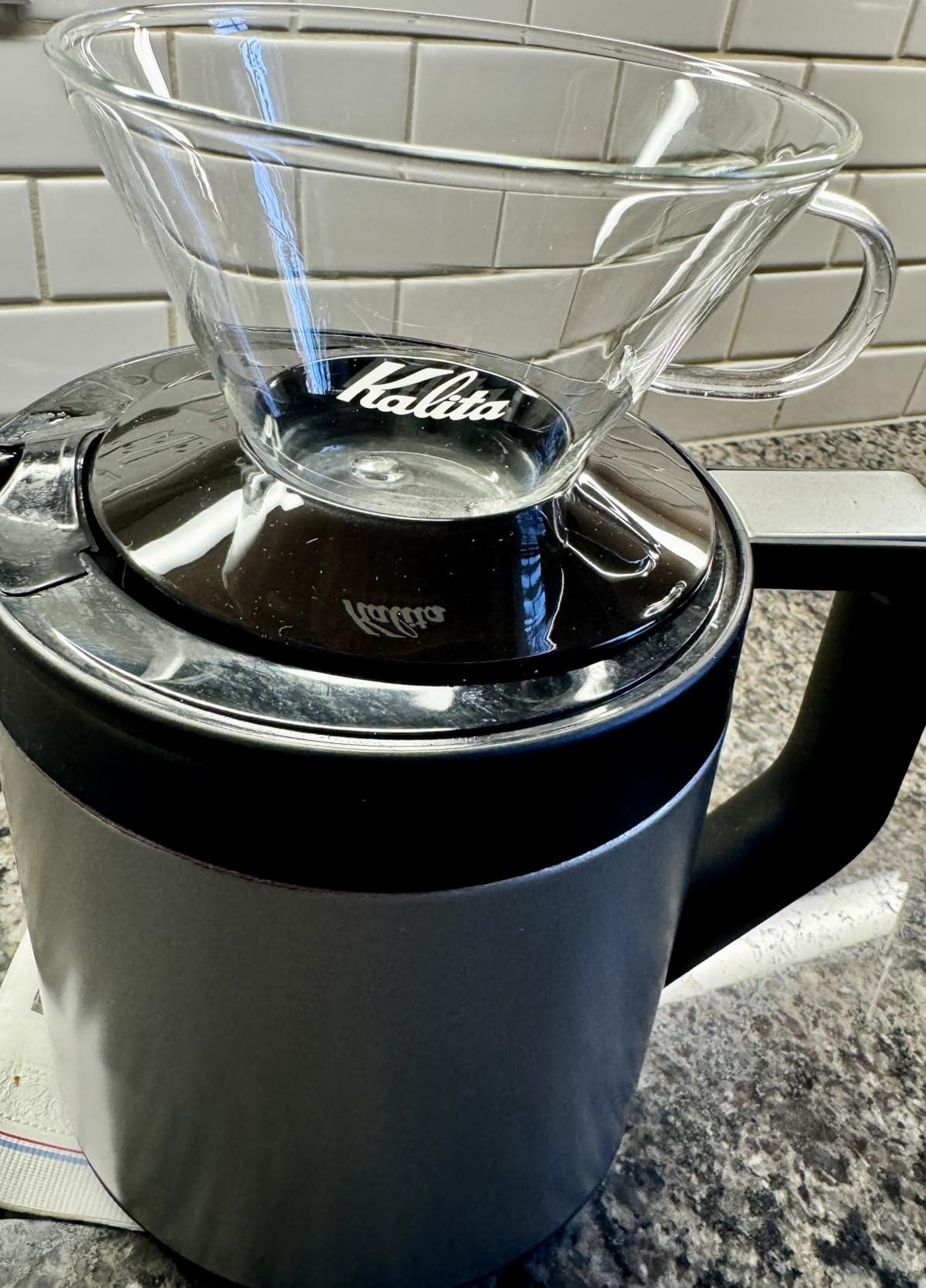Kalita Wave Pour Over Coffee Dripper, Size 185 customer photo 2