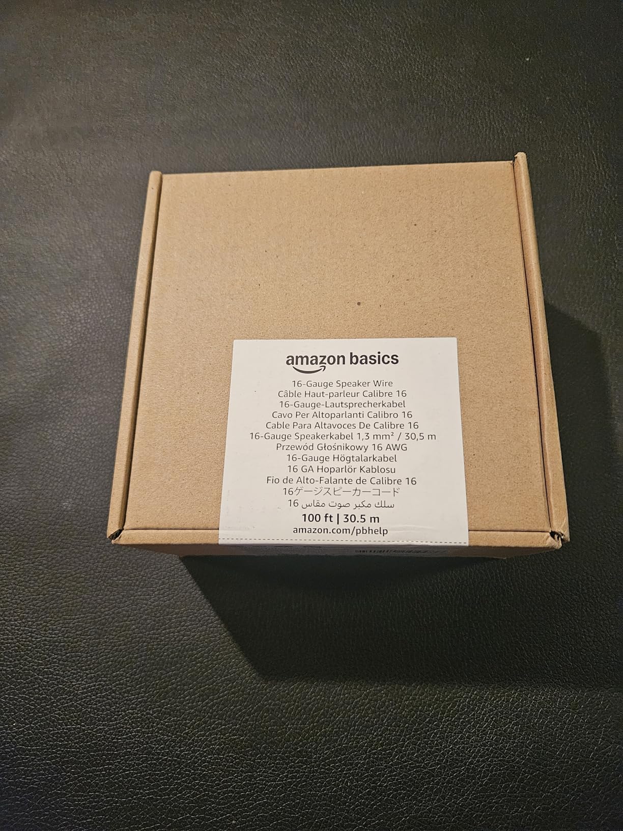 Amazon Basics 16-Gauge Speaker Wire Cable, Polarity Marked, 50 feet, Transparent customer photo 1