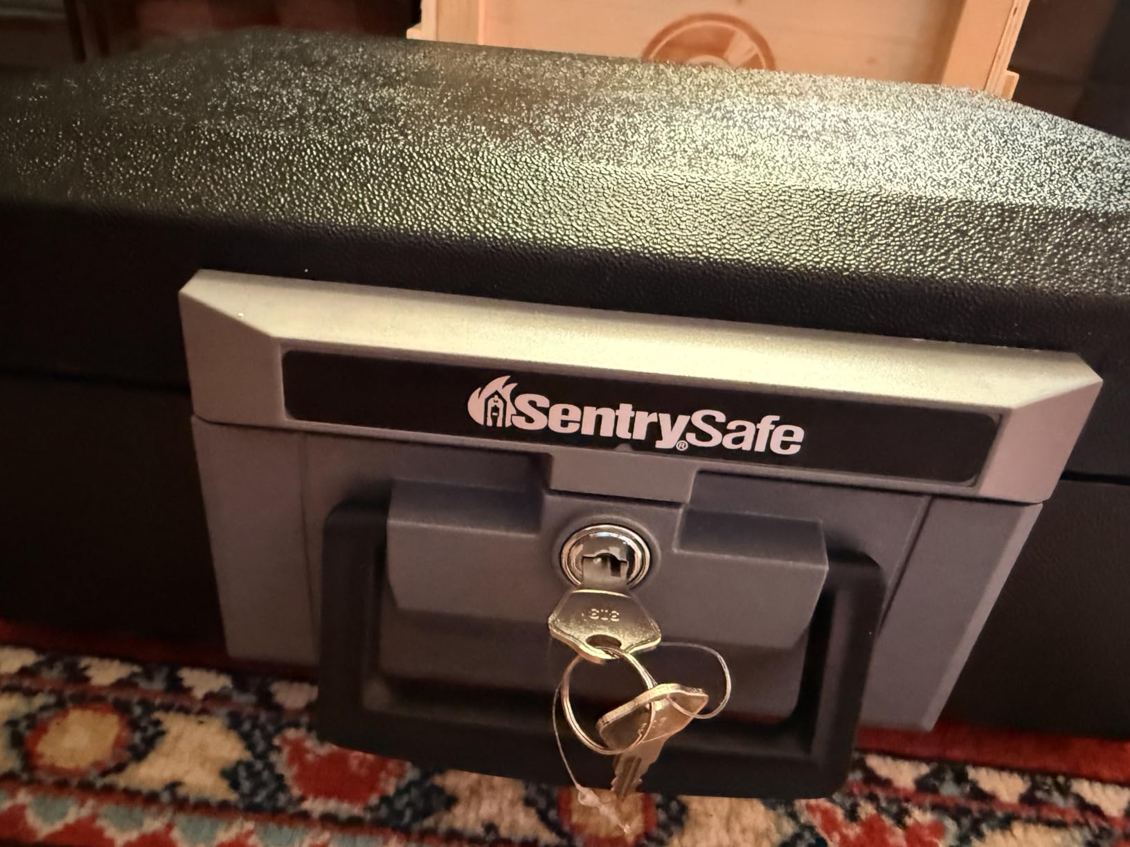SentrySafe Fireproof Safe Box with Key Lock, Chest Safe with Carrying Handle, 1160 customer photo 2
