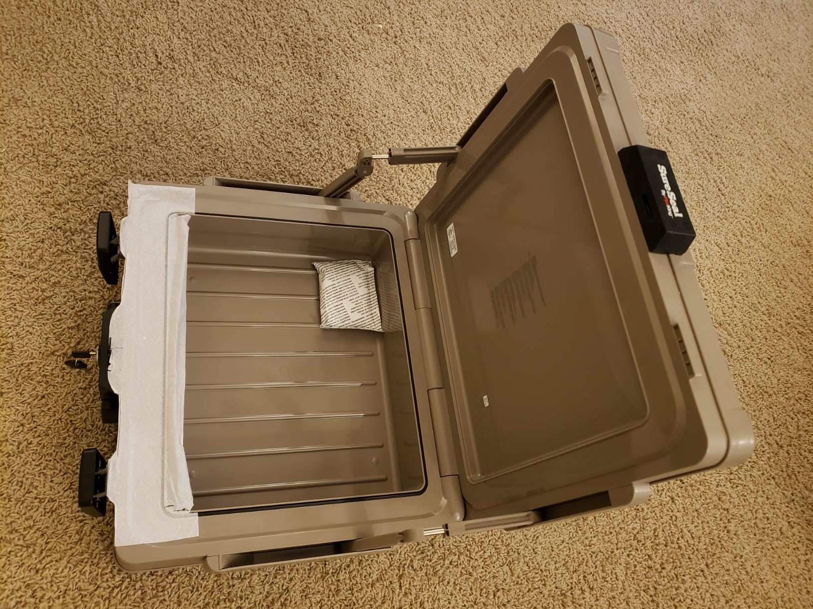 FireKing SureSeal Fire Safe with Key Lock, 1 Hour Fire Rated, UL Rated and 100 Hour Water Resistant Home Safe, Portable Home Safes, Taupe customer photo 2
