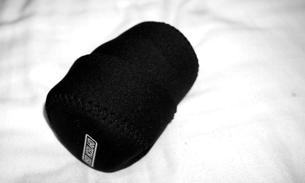 OP/TECH USA Fold-Over Neoprene Lens Pouch - Camera Lens Case for safe Lens Cover storage, Great for Photography & outdoor shoot, Keeps your Lens secure with No-Lose Lid-303 (Black) - Made in USA customer photo 2