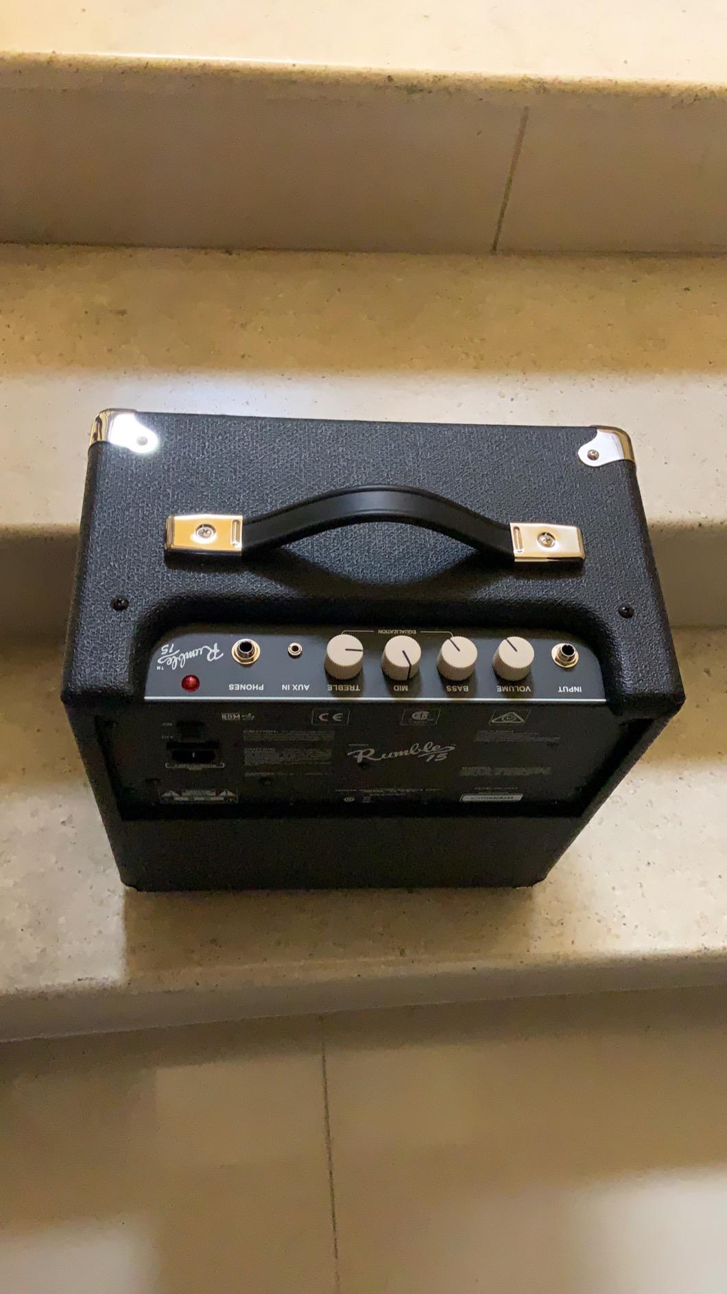 Fender Rumble 15 V3 Bass Amp for Bass Guitar, 15 Watts customer photo 9