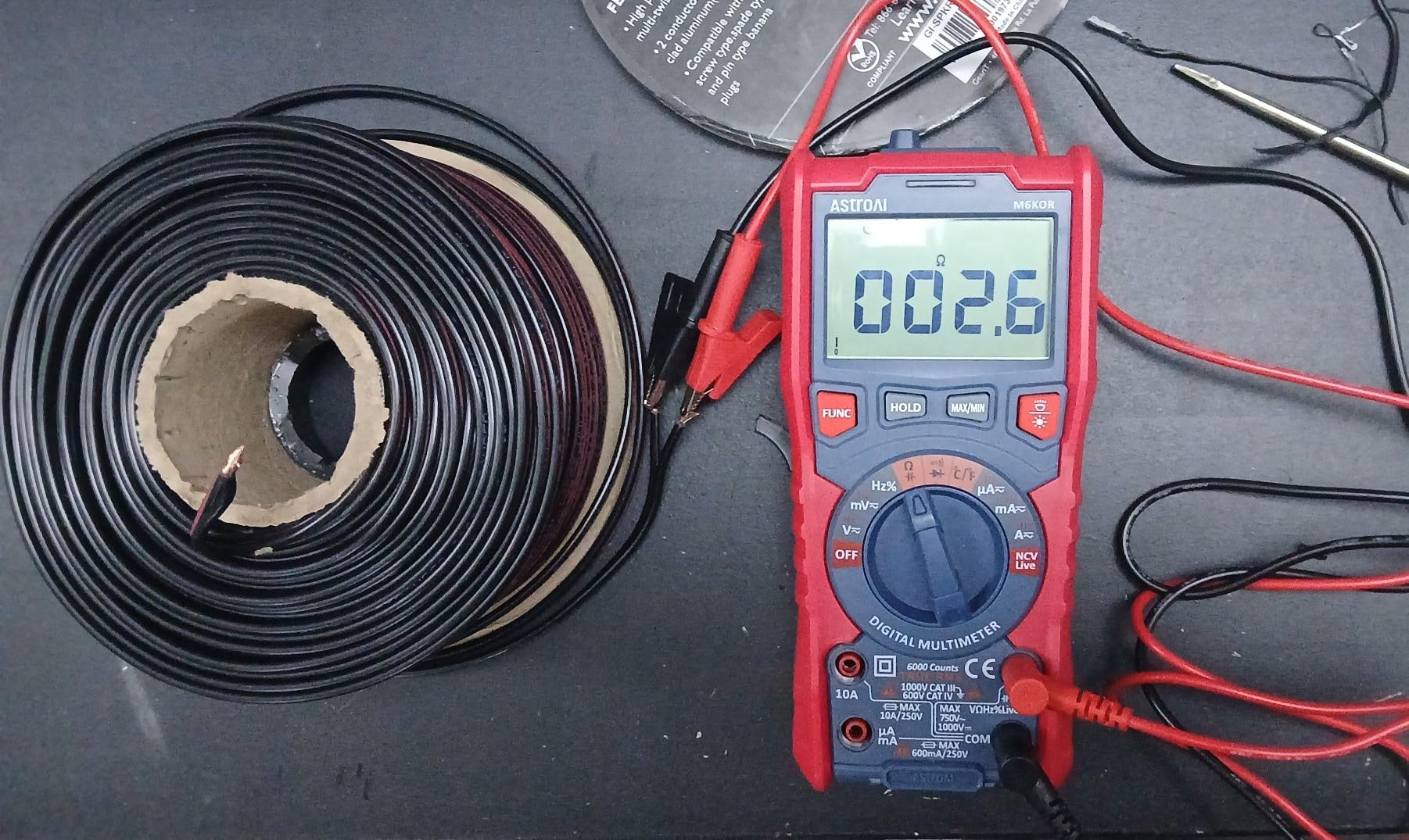 GEARit 16 Gauge Speaker Wire 100 ft, 16 Gauge Wire with Foot Markers & Polarity Markings customer photo 1