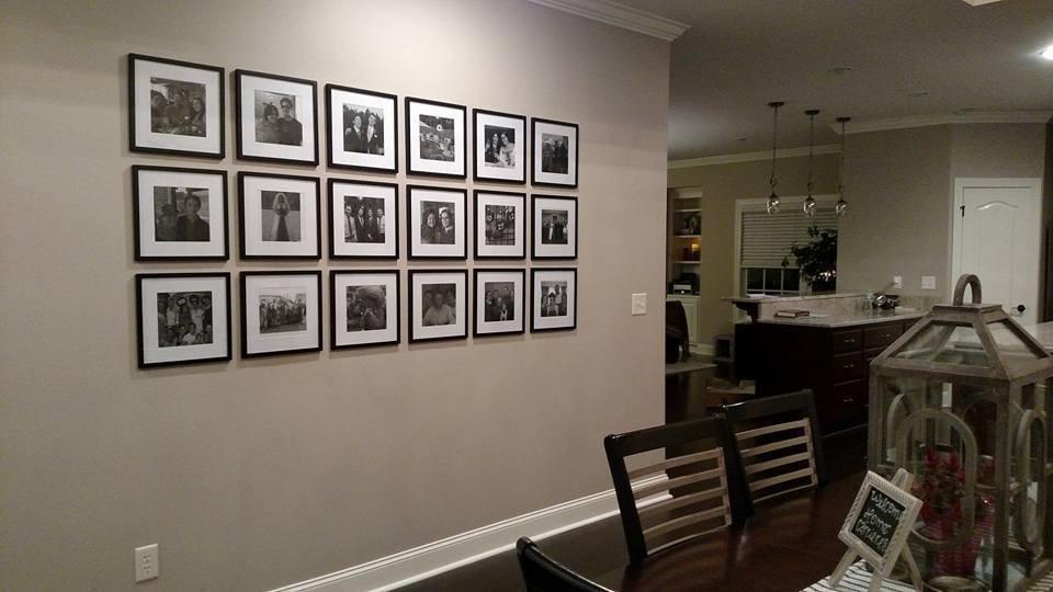 Gallery Perfect 12x12 Picture Frames, 9 Piece Set with Real Glass Cover for 8x8 Photos With Mat, Picture Frames Collage Wall Decor for Gallery Wall, Home Decor, Black customer photo 1
