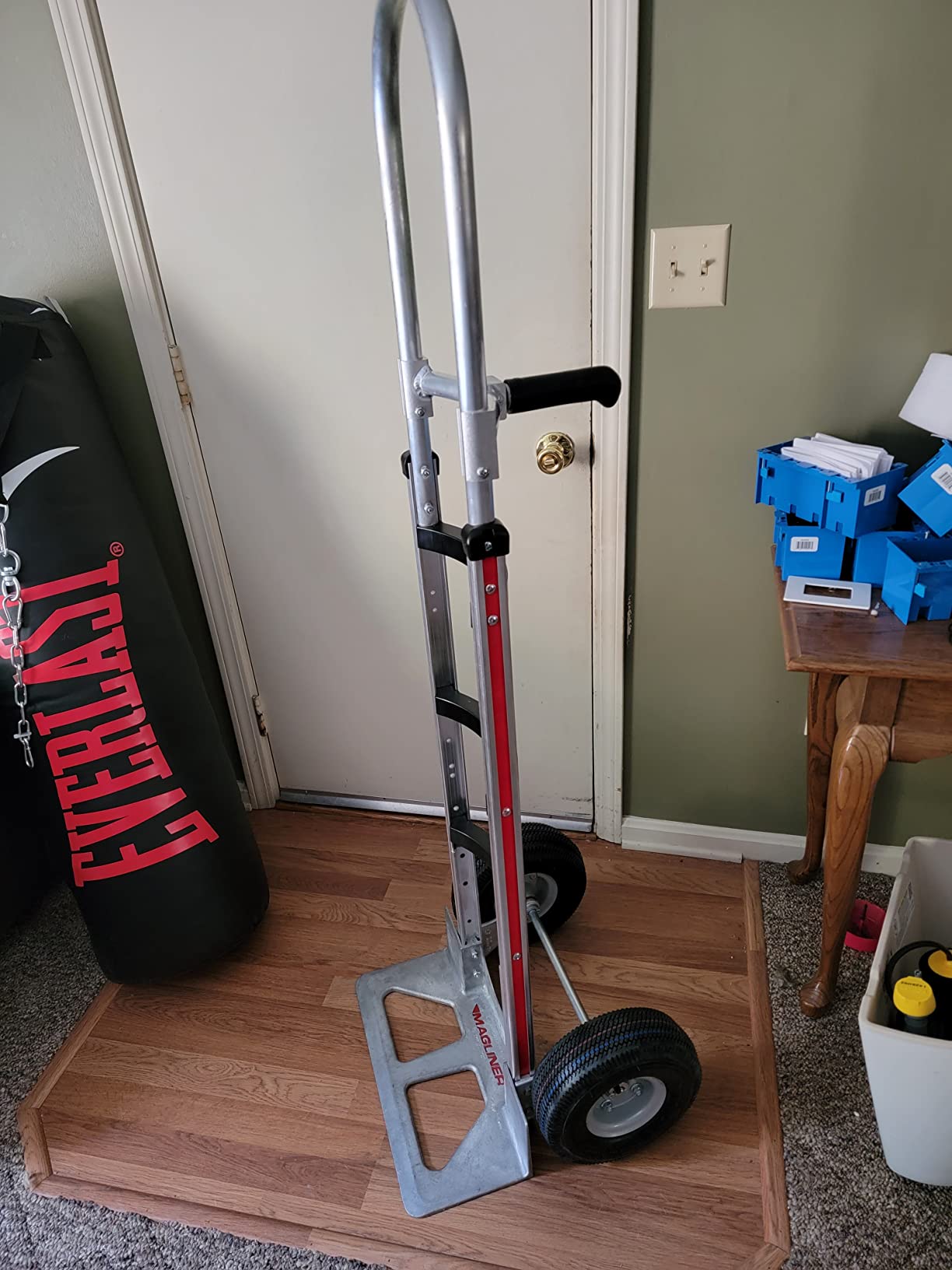 Magline HMK53CUA45 Aluminum Hand Truck, Curved Back Frame, 60