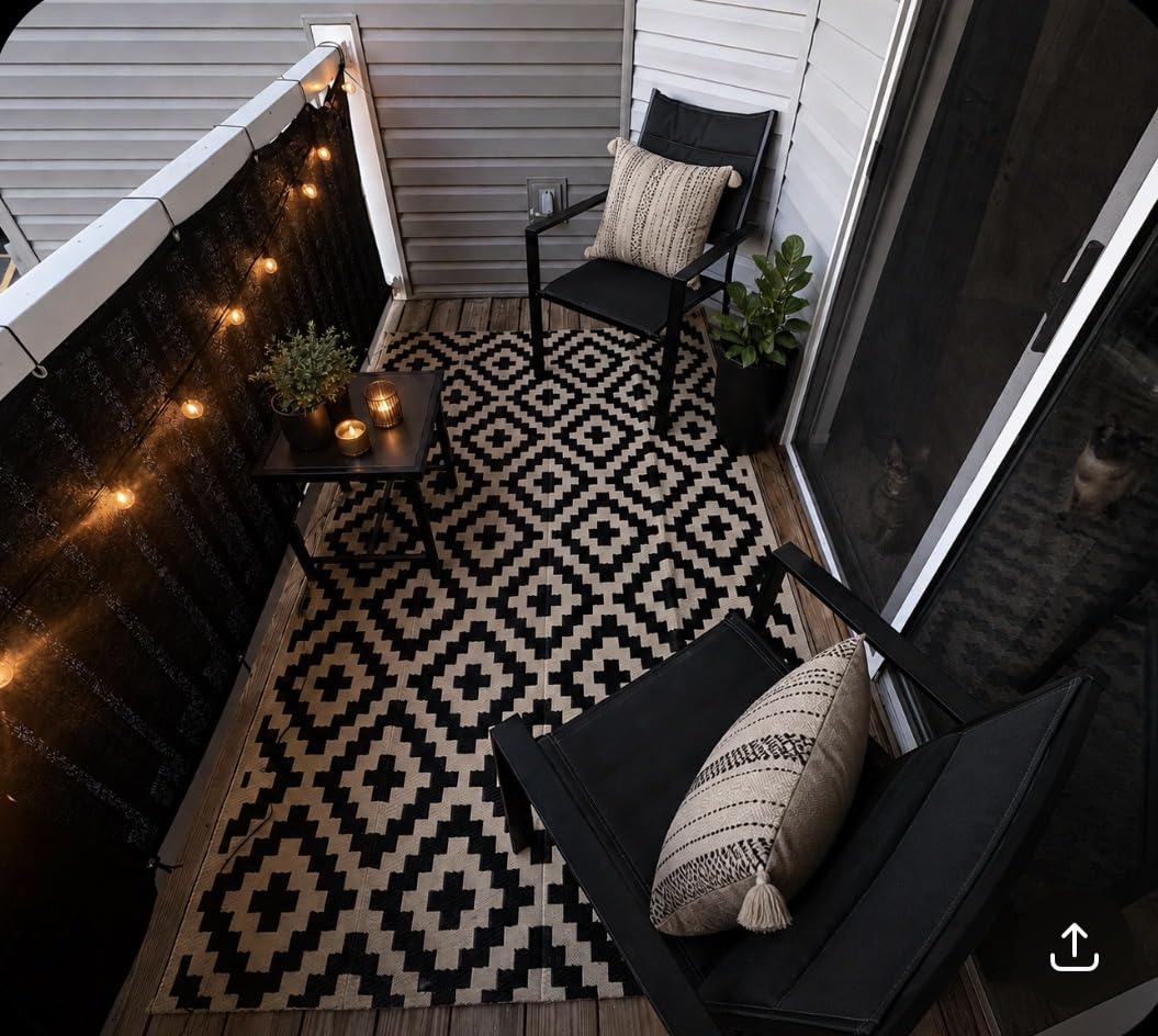 Brightown Outdoor String Lights 29 Feet G40 LED Patio Lights, Plug-in, 13 Plastic Edison Bulbs(1 Spare), Waterproof Connectable Hanging Light for Backyard Porch Balcony Party Decor, E12 Base, Black customer photo 1
