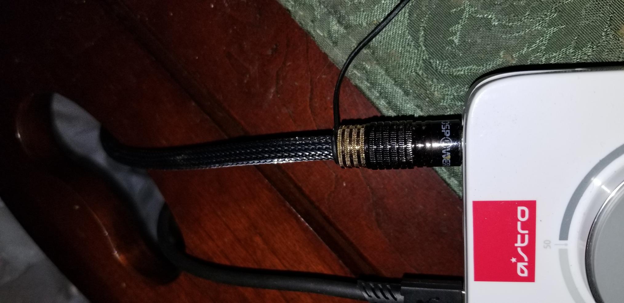FosPower 24K Gold Plated Toslink Digital Fiber Optical Audio Cable (S/PDIF) - Zero RFI & EMI Interference, Metal Connectors & Ultra Durable Nylon Braided Jacket (10ft) customer photo 2