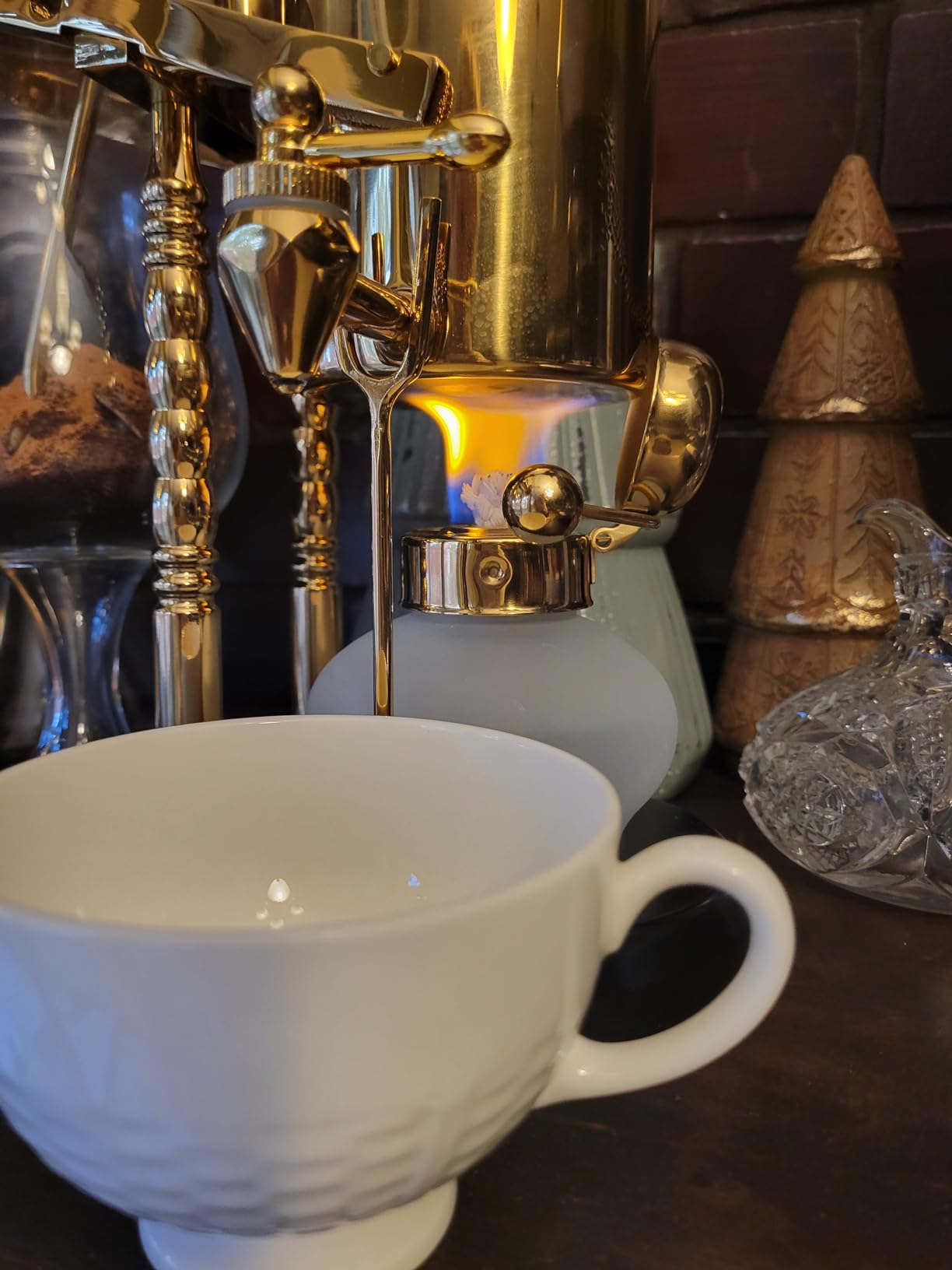 Diguo Belgian/Belgium Balance Siphon/Syphon Coffee Maker. Elegant Double Ridged Fulcrum with Tee handle customer photo 1