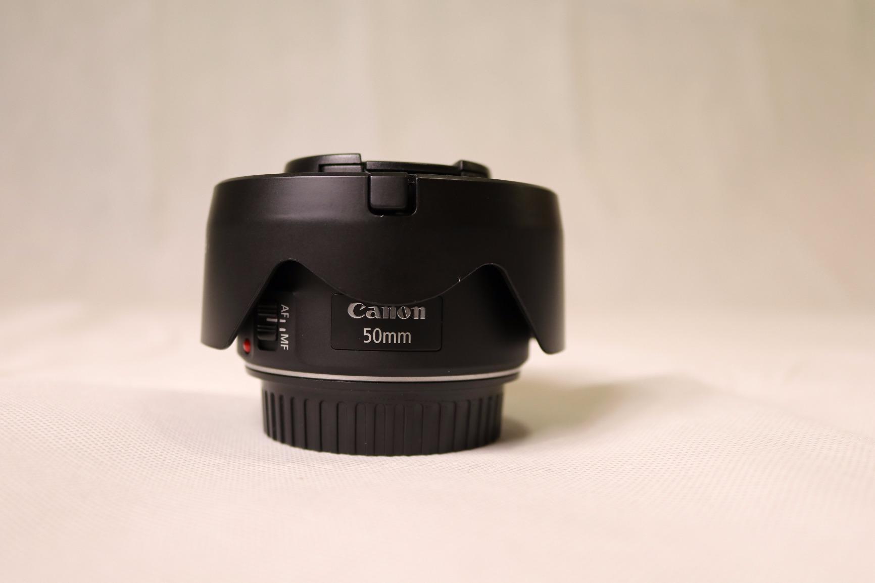 Fotasy Dedicated Flower Bayonet Lens Hood for Canon EF 50mm f/1.8 STM Lens, Canon 50mm 1.8 STM Lens Hood, Replacement of Canon ES-68 II Lens Hood, ES68F, Black customer photo 1