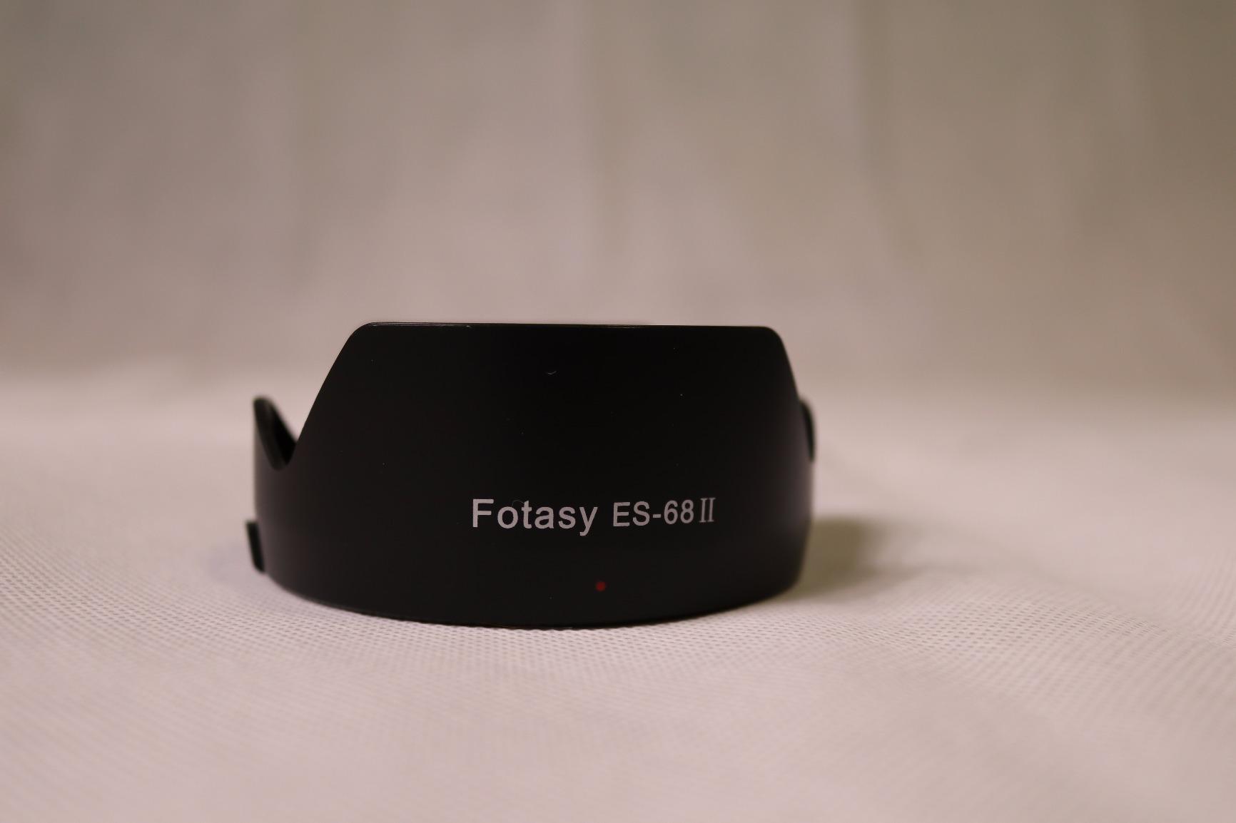 Fotasy Dedicated Flower Bayonet Lens Hood for Canon EF 50mm f/1.8 STM Lens, Canon 50mm 1.8 STM Lens Hood, Replacement of Canon ES-68 II Lens Hood, ES68F, Black customer photo 2