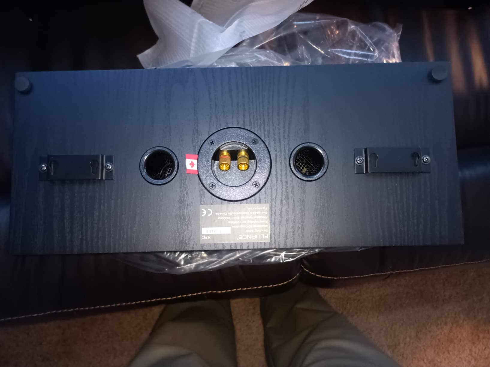 Fluance Signature HiFi 2-Way Center Channel Speaker for Enhanced Dialogue and Vocals in Home Theater Surround Sound Systems - Black Ash (HFC) customer photo 1