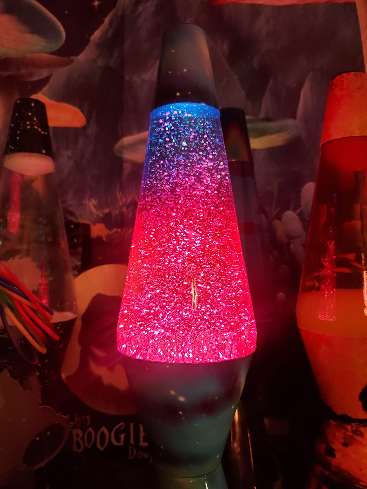 Lamp 2160 LVA2160 Colormax Northern Lights, 14.5-inches, Glitter with Clear Liquid and Decal Base customer photo 2