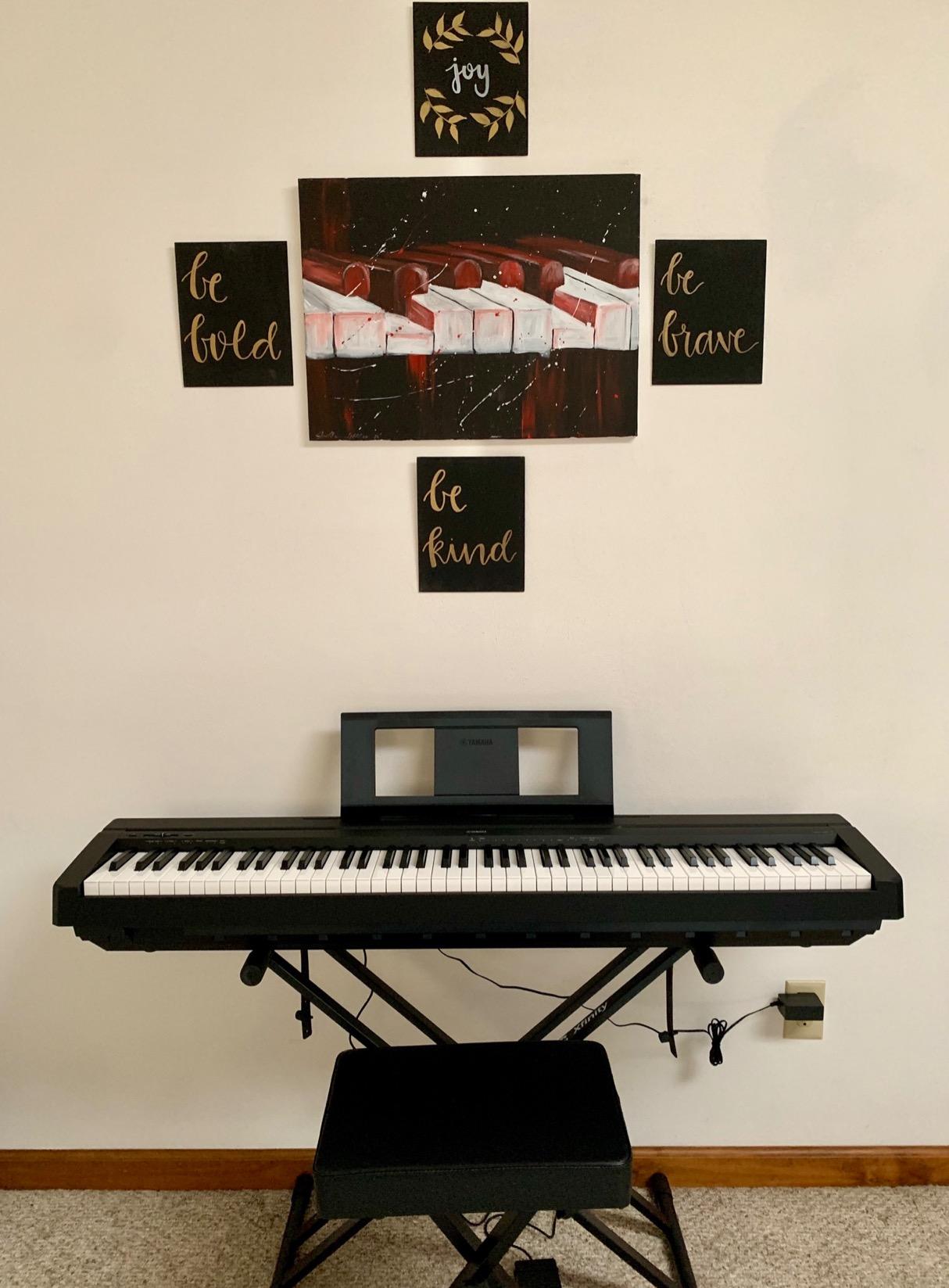 Yamaha P71 88-Key Weighted Action Digital Piano customer photo 1