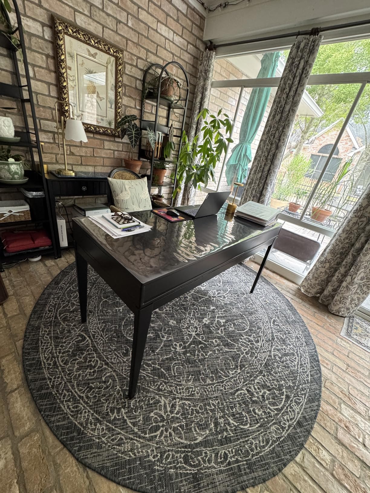 SIMPLIHOME Harper Desk - 60 Inch Wide Solid Wood Writing Desk in Walnut Brown, Mid-Century Modern Home Office Computer Table for Workspace or Study with 2 Drawers and Flip-Down Keyboard Tray customer photo 1