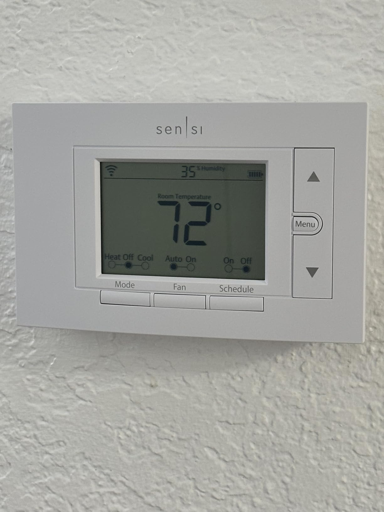 Sensi Smart Thermostat, 100 Years Of Expertise, Wi-Fi, Data Privacy, Programmable, Easy DIY Install, Works With Alexa, Energy Star Certified, Mobile App, ST55 customer photo 1