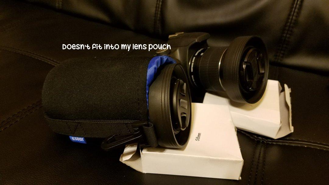 Camera Lens Hood - Rubber - Set of 2 - Collapsible in 3 Steps - Sun Shade/Shield - Reduces Lens Flare and Glare - Blocks Excess Sunlight for Enhanced Photography and Video Footage customer photo 2