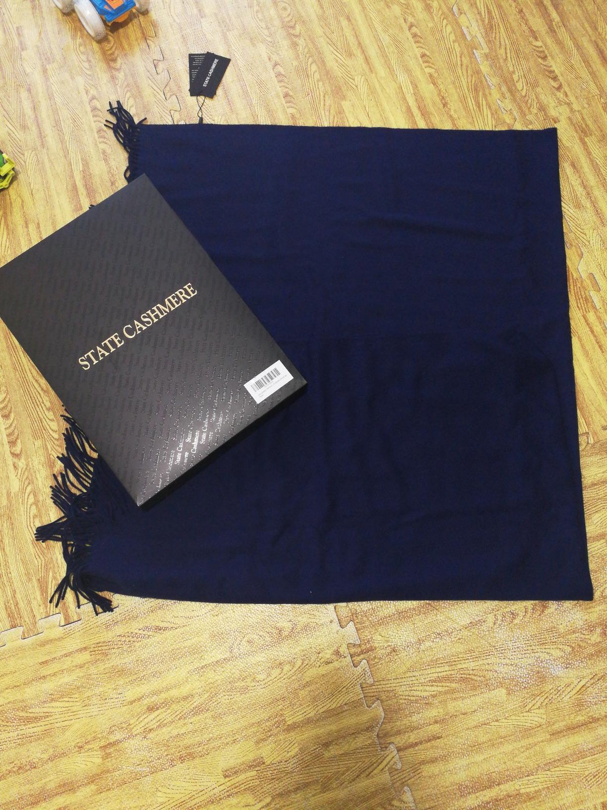 State Cashmere Home Throw Blanket with Decorative Fringe 100% Pure Cashmere Ultra Soft Accent Blanket customer photo 2