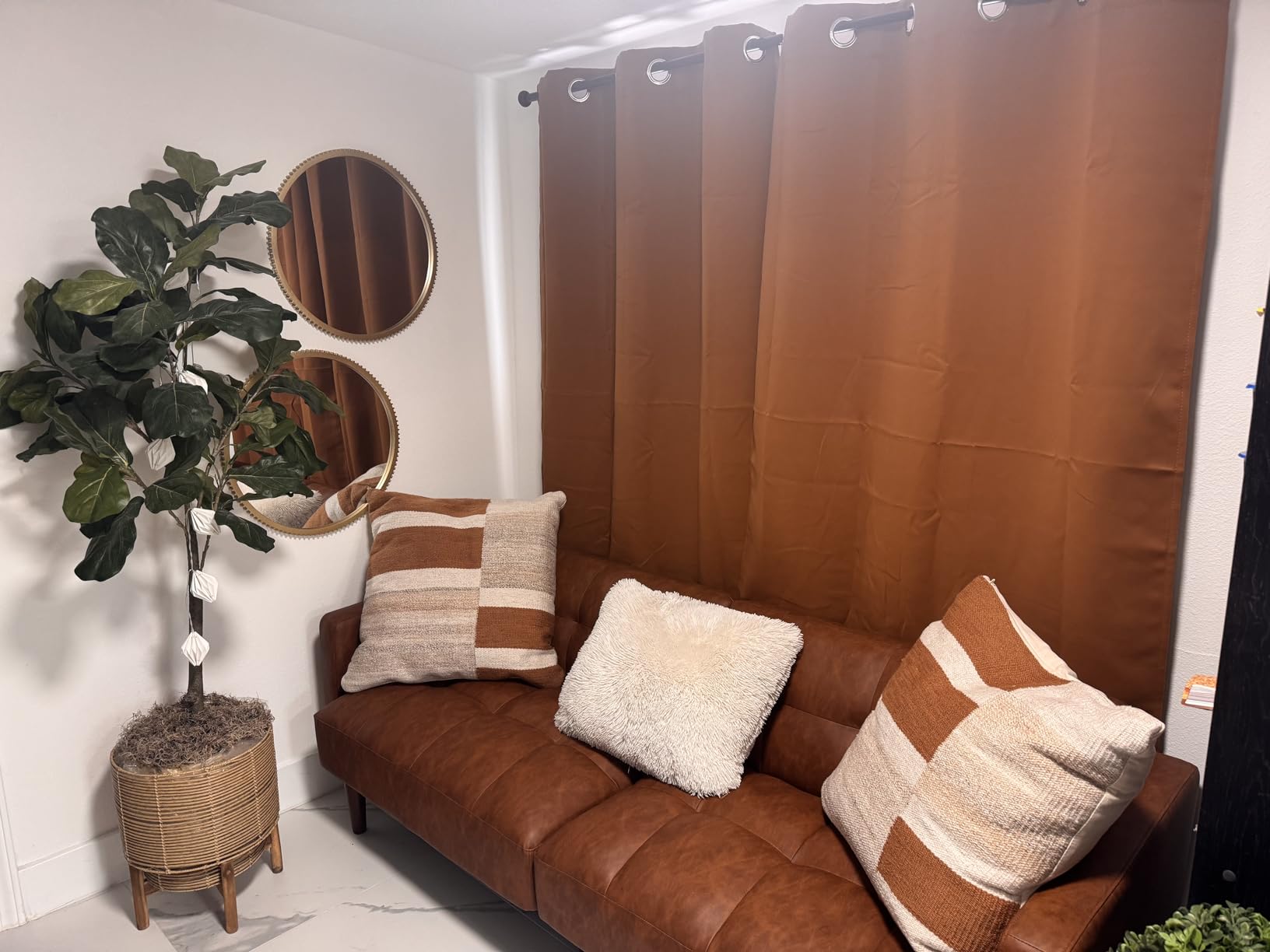 NICETOWN Grey Full Shade Curtain Panels, Pair of Energy Smart & Noise Blocking Out Blackout Drapes for Dining Room Window, Thermal Insulated Guest Room Lined Window Dressing (Gray, 52 x 84 inch) customer photo 1