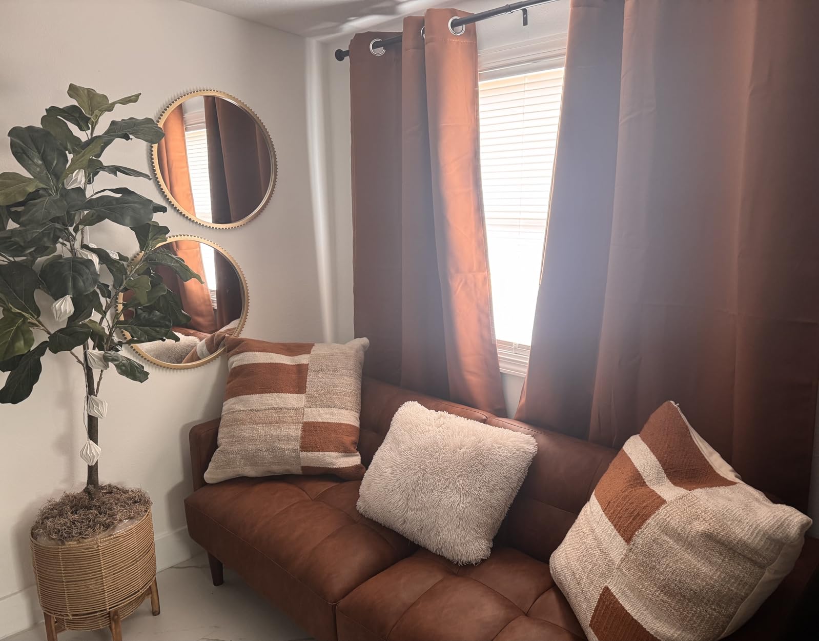 NICETOWN Grey Full Shade Curtain Panels, Pair of Energy Smart & Noise Blocking Out Blackout Drapes for Dining Room Window, Thermal Insulated Guest Room Lined Window Dressing (Gray, 52 x 84 inch) customer photo 2