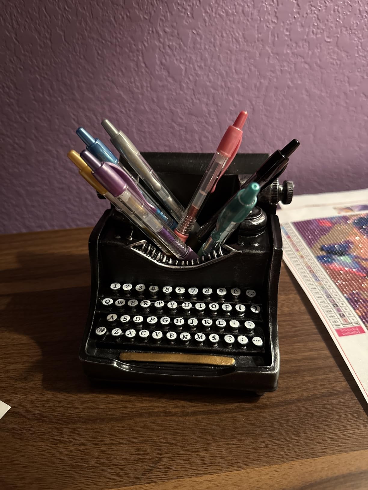 Retro/Shabby Chic/Vintage Typewriter Pencil Holder for Desk/Desk Organizer for Writer's Desk - Nostalgic Gift for Writers customer photo 2