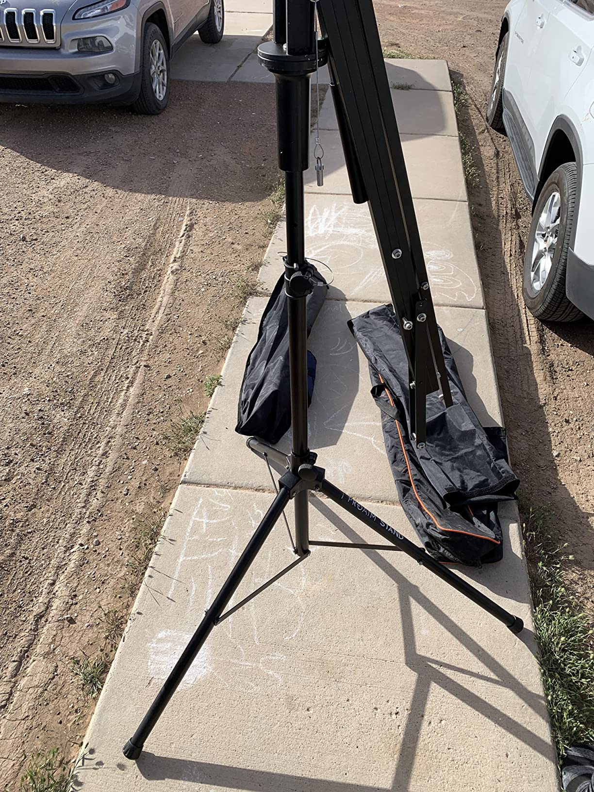 PROAIM Heavy Duty Jib Stand for Camera Jib Crane with 33mm Diameter Mounting Tube. Telescopic Height Adjustment. Payload up to 90kg/198lb. (P-JS) customer photo 2
