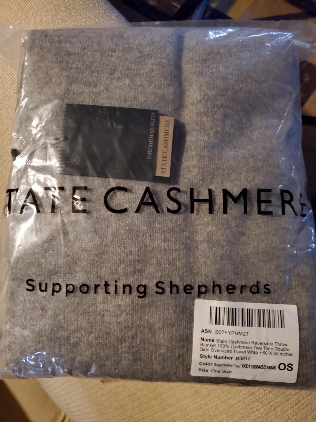 State Cashmere Reversible Throw Blanket - Ultra Soft Accent Blanket for Couch, Sofa & Bed customer photo 2