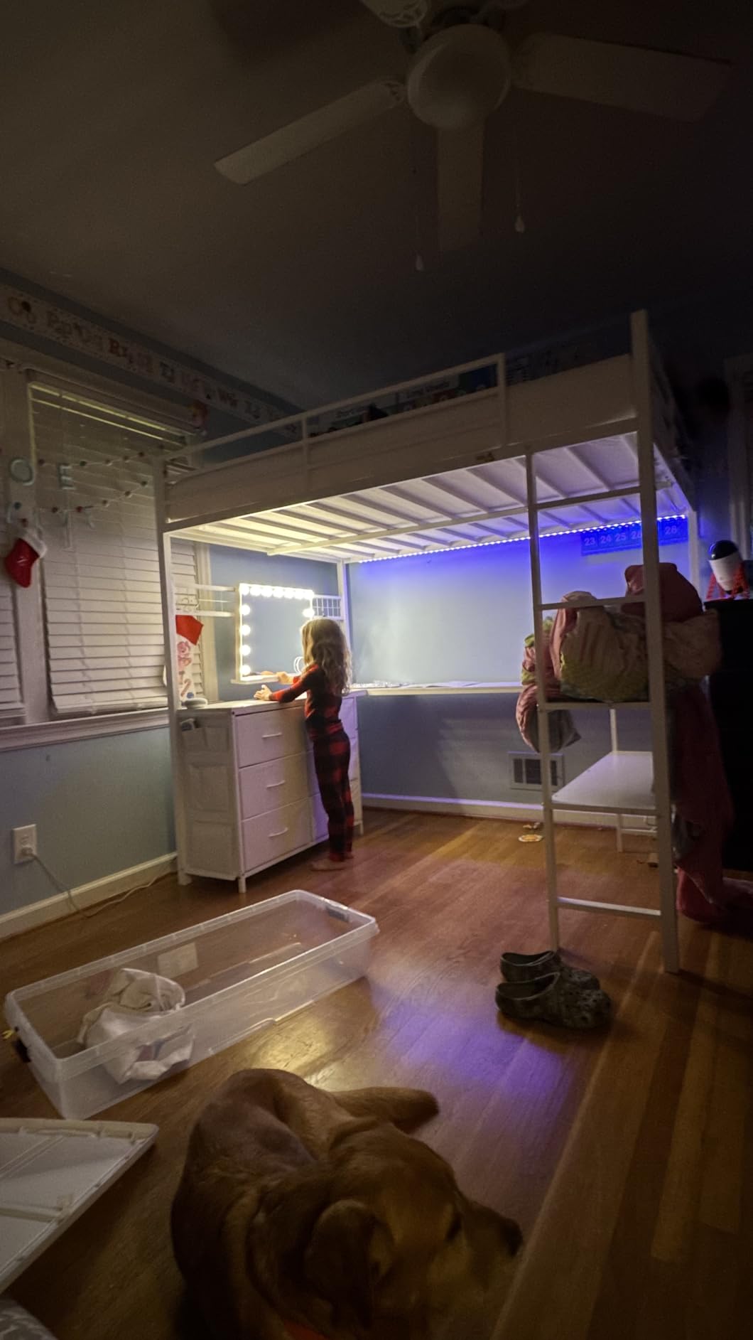 Hansong Vanity Mirror with Lights: Hollywood Lighted Makeup Mirror with 15 LED Bulbs, 22.8''x18'' Light Up Mirror with 3 Colors Modes, USB Charging Port, White customer photo 2