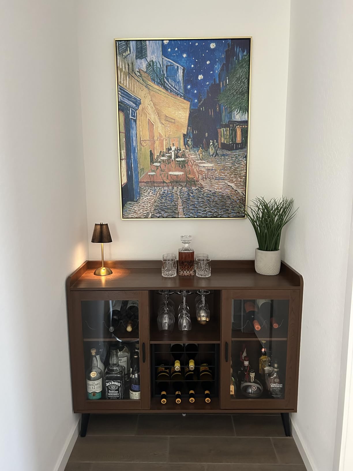 Wieco Art Cafe Terrace at Night Canvas Prints Wall Art by Van Gogh Classic Oil Paintings Reproduction Large Gallery Wrapped Cityscape Picture Giclee Artwork for Dining Room Home Office Decorations customer photo 1