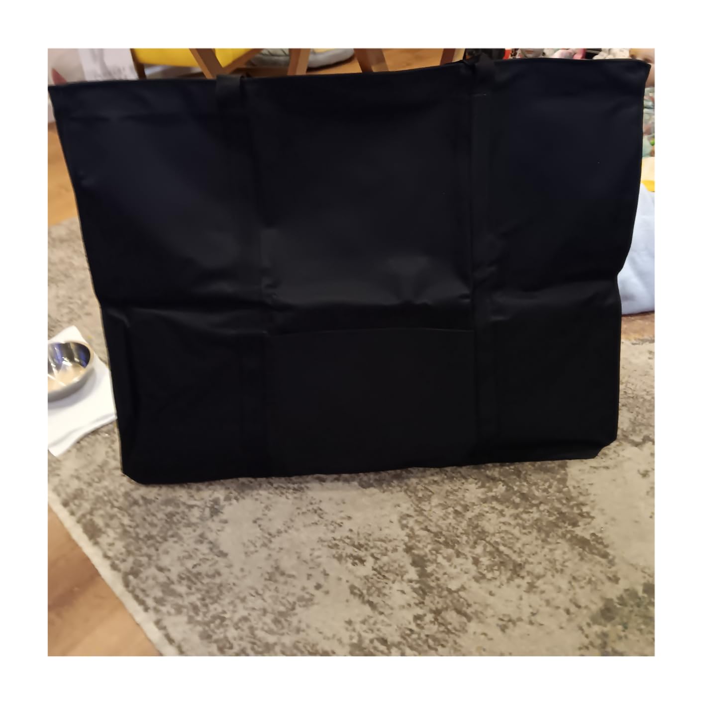 JJRING Dacron Light Weight Art Portfolio Tote Bag, 25'' x 37'' for 24'' x36'' Black Carrying Storage Case For Poster, Sketching, and Drawing customer photo 2