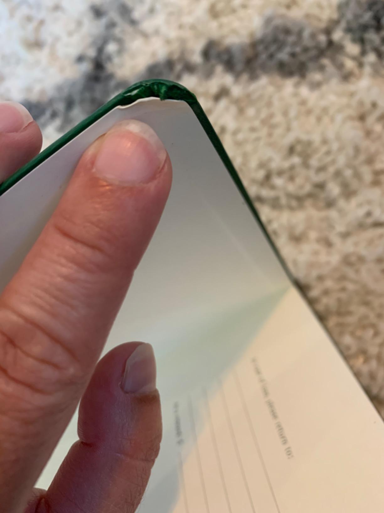 Moleskine Notebook, Large, Ruled, Myrtle Green, Hard (5 x 8.25) customer photo 2