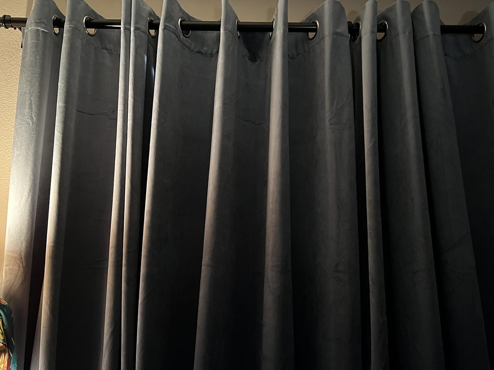 StangH Blackout Velvet Curtains for Bedroom - Super Soft Smooth Soundproof Velvet Drapes with Grommet Heat & Noise Reducing Window Covering for Study Room/Loft, W52 x L63, Black, 2 Pcs customer photo 1