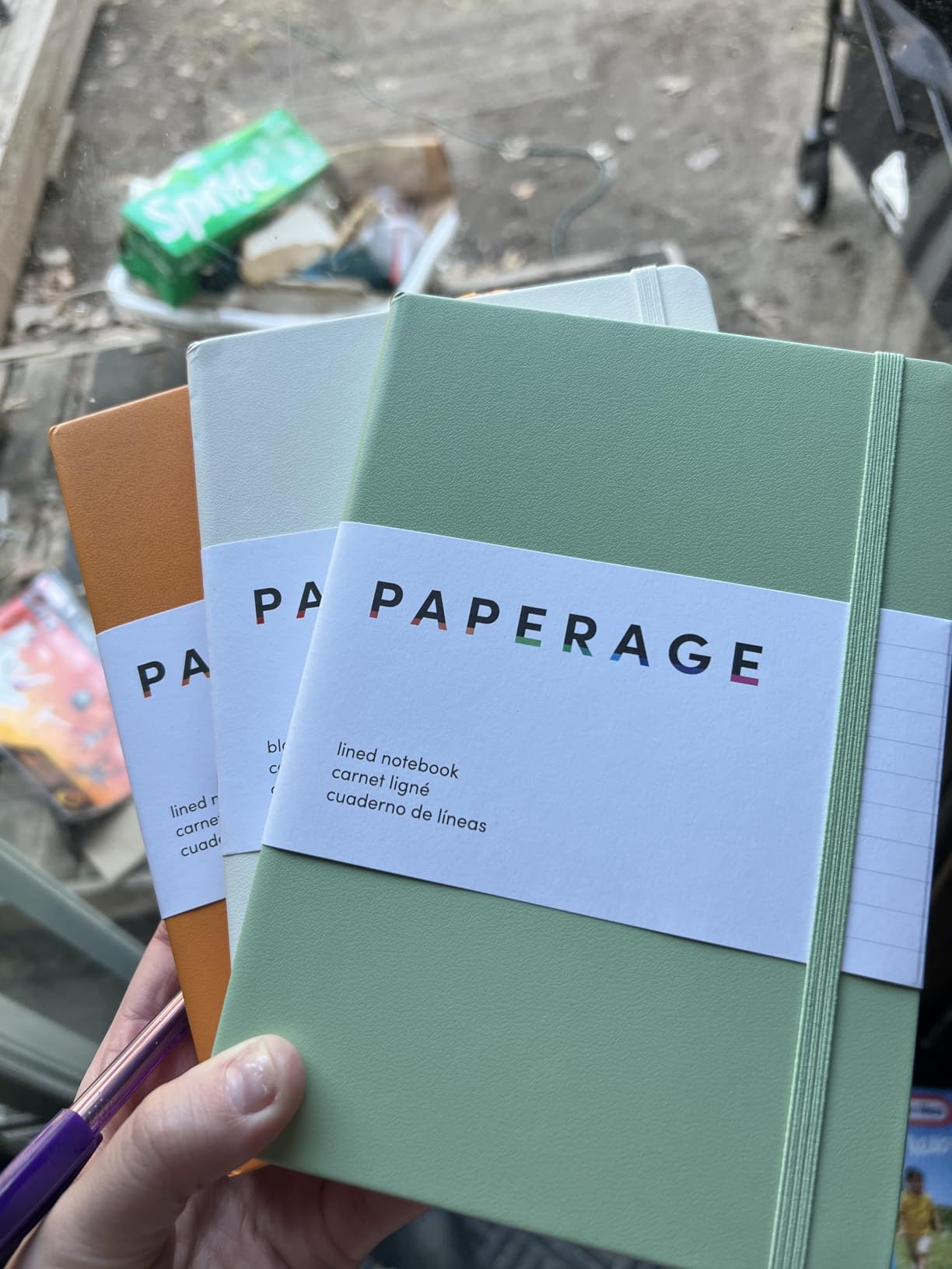 PAPERAGE Dotted Journal Notebook, (Black), 160 Pages, Medium 5.6 in x 8 in - 100 GSM Thick Paper - Hardcover Journaling Notebook for Work, School & Bullet Journaling customer photo 2