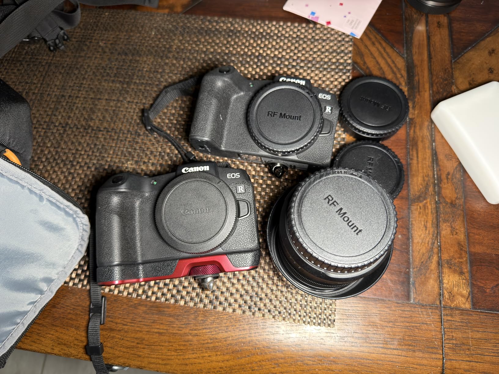 Rear Lens Cap & Body Cap Cover for Canon RF Mount Mirrorless Camera EOS R100 R50 R10 R8 R7 R6 Mark II R6 R5C R5 Mark II R5 R3 R RP Replace RF Rear Lens Cap & R-F-5 Body Cap -3 Packs customer photo 1