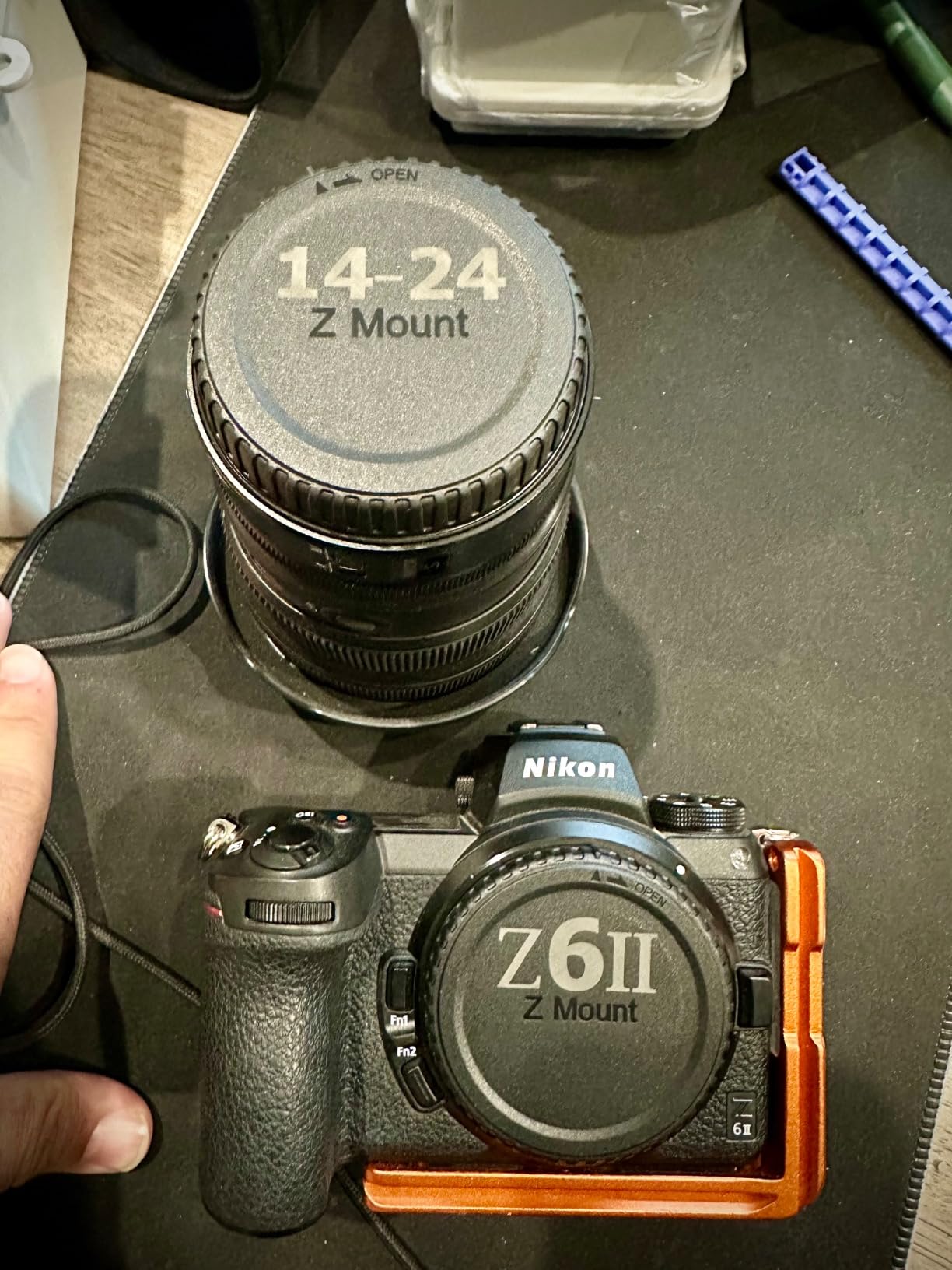 2 Pack Z Mount Body Cap Cover & Rear Lens Cap for Nikon Z9 Z8 Z7 Z7II Z6 Z6II Z6III Z5 Z5II Z50 Z50II Z30 ZR Zf Zfc Mirrorless Camera and Z Mount Lenses, 2 Extra Hot Shoe Protective Covers Included customer photo 1