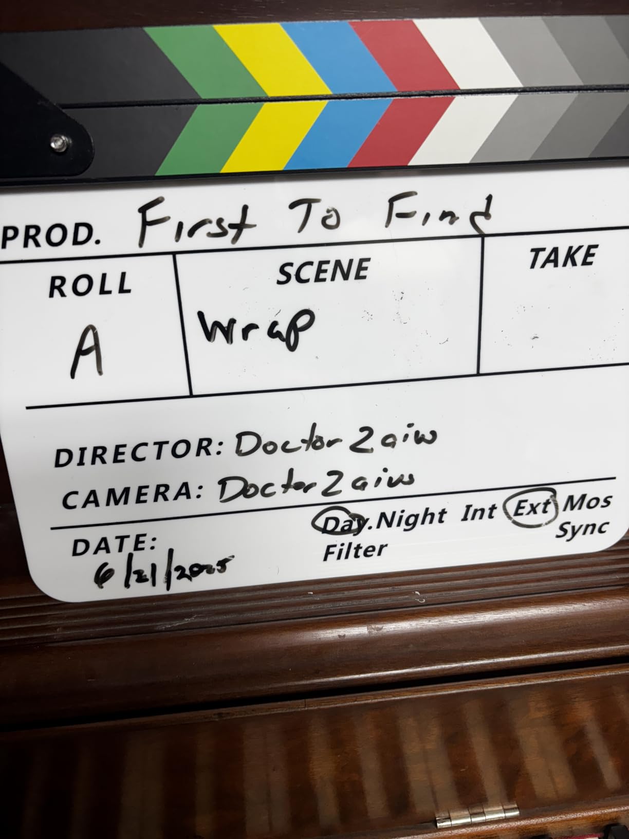 Zacro Acrylic Film Clapboard -12 x 10in Plastic Film Clapboard Cut Action Scene Clapper Board with a Magnetic Blackboard Eraser and Two Custom Pens customer photo 2