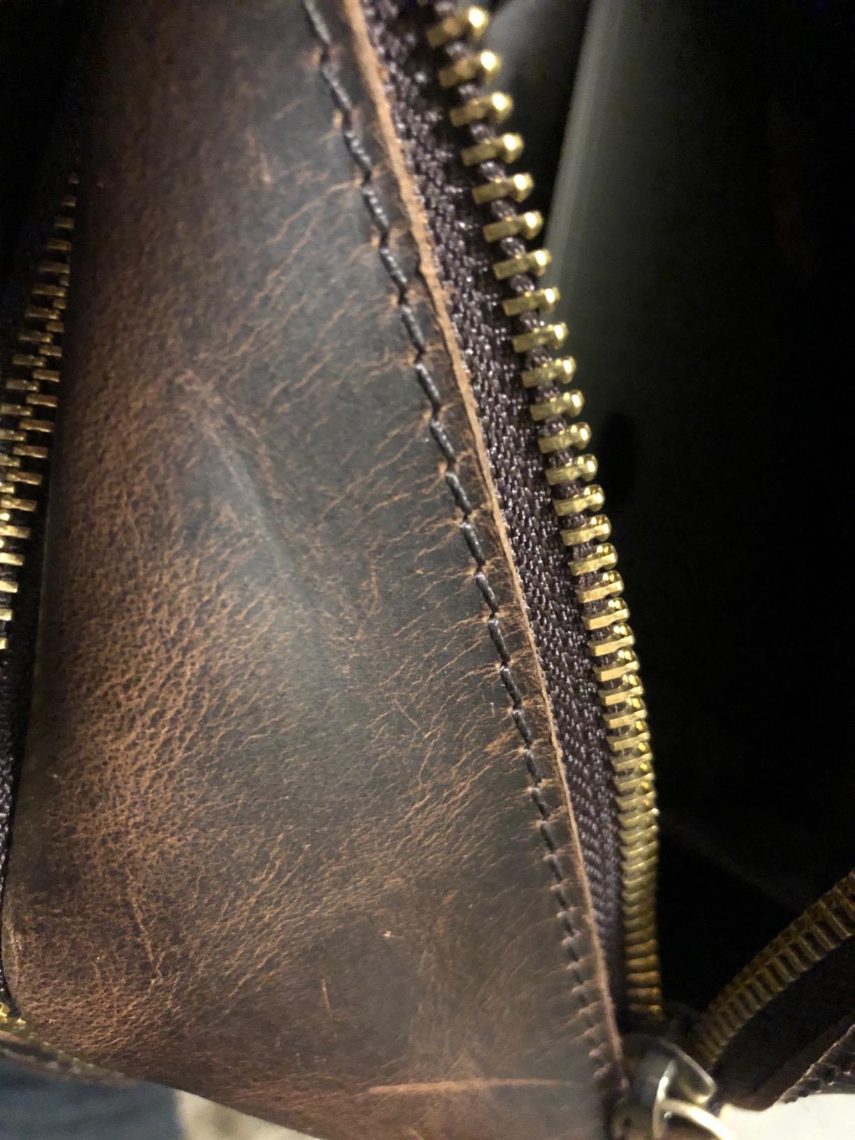 Augus Business Travel Briefcase Genuine Leather Duffel Bags for Men Laptop Bag fits 15.6 inches Laptop customer photo 1