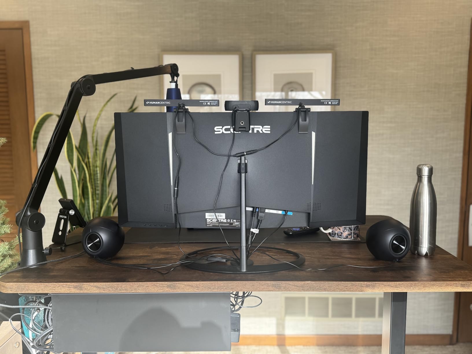 VIVO Electric 60 x 24 in Standing Desk, Memory Height Adjustment, 1B Series, Holds 220 lbs, One-Piece Black Top, Black Frame, DESK-KIT-1B6B customer photo 1