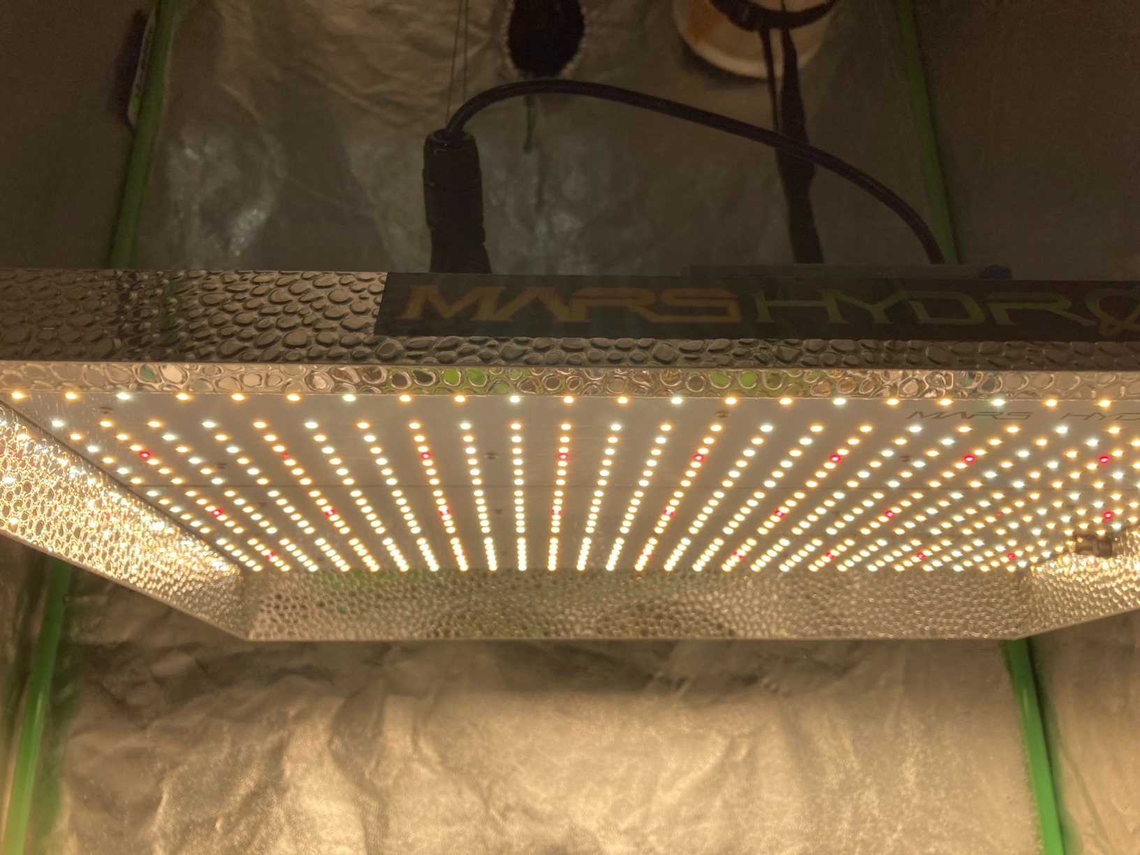 MARS HYDRO TS600 100W Upgraded Dimmable LED Grow Light, Full Spectrum Growing Lamp with New Diodes Layout for Indoor Plants Hydroponic Seedling Veg Bloom in 2x2 Grow Tent customer photo 1