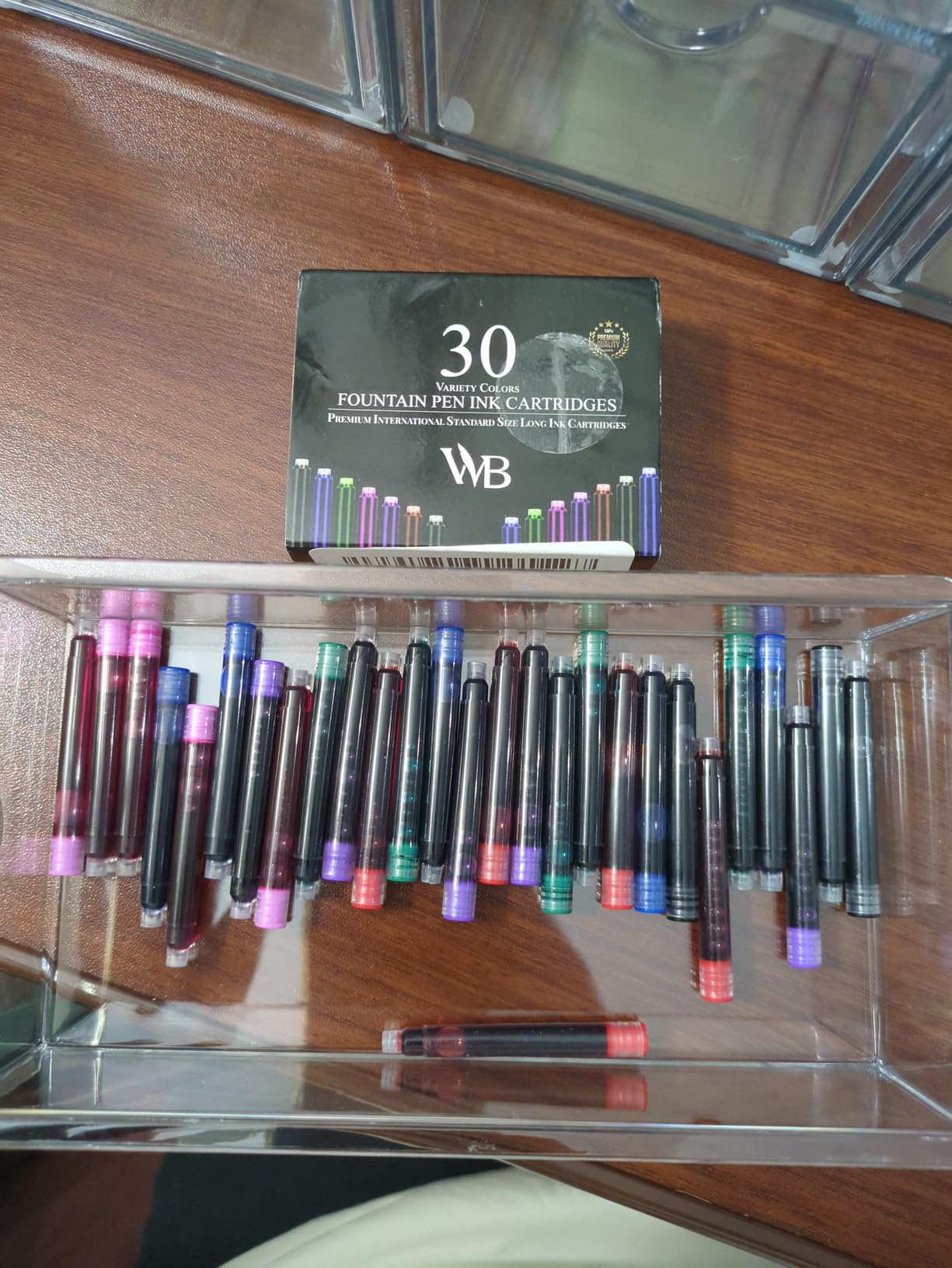 Wordsworth & Black 30 Pack Fountain Pen Ink Refills - Set of 30 Assorted Ink Cartridges - International Standard Size customer photo 1