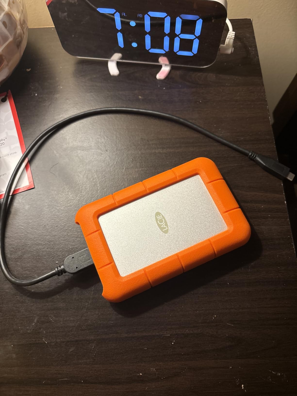 LaCie Rugged 5TB Portable External HDD - USB 3.0/2.0 Compatible, Shock/Dust/Rain Resistant for Mac & PC, Orange, Grey customer photo 2