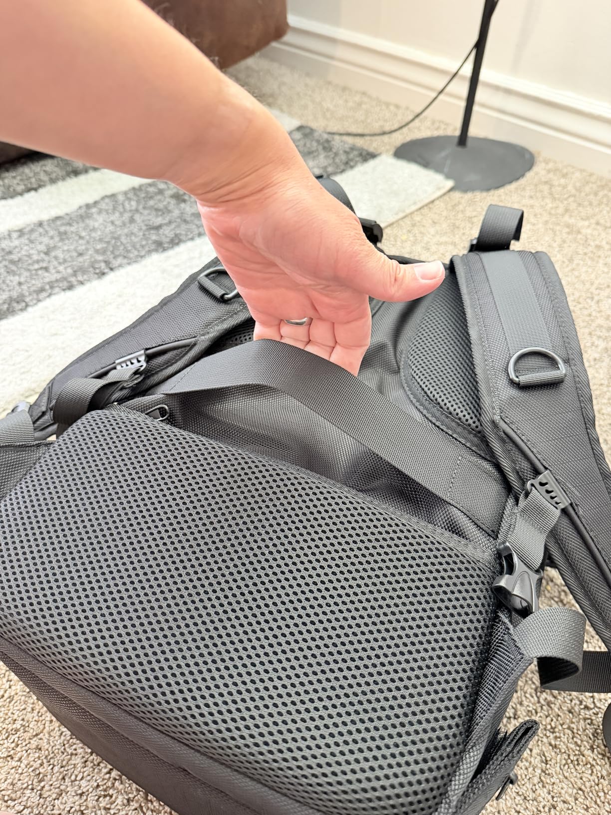 MOSISO Camera Backpack DSLR/SLR/Mirrorless Photography Camera Bag 15-16 inch Waterproof Hardshell Case with Tripod Holder Laptop Compartment, Black customer photo 2