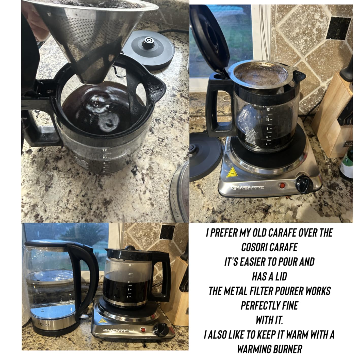 Cosori Pour Over Coffee Maker with Double Layer Stainless Steel Filter customer photo 2